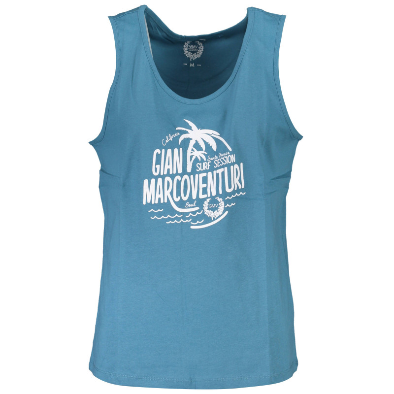 GIAN MARCO VENTURI MAN BLUE TANK TOP