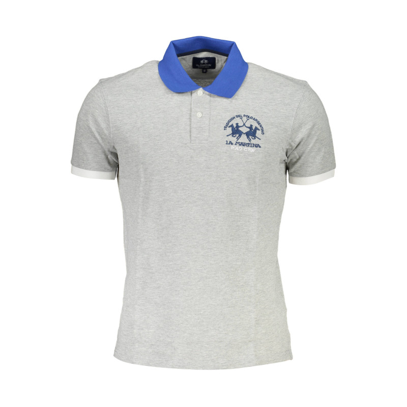 LA MARTINA POLO SHORT SLEEVE MAN GRAY