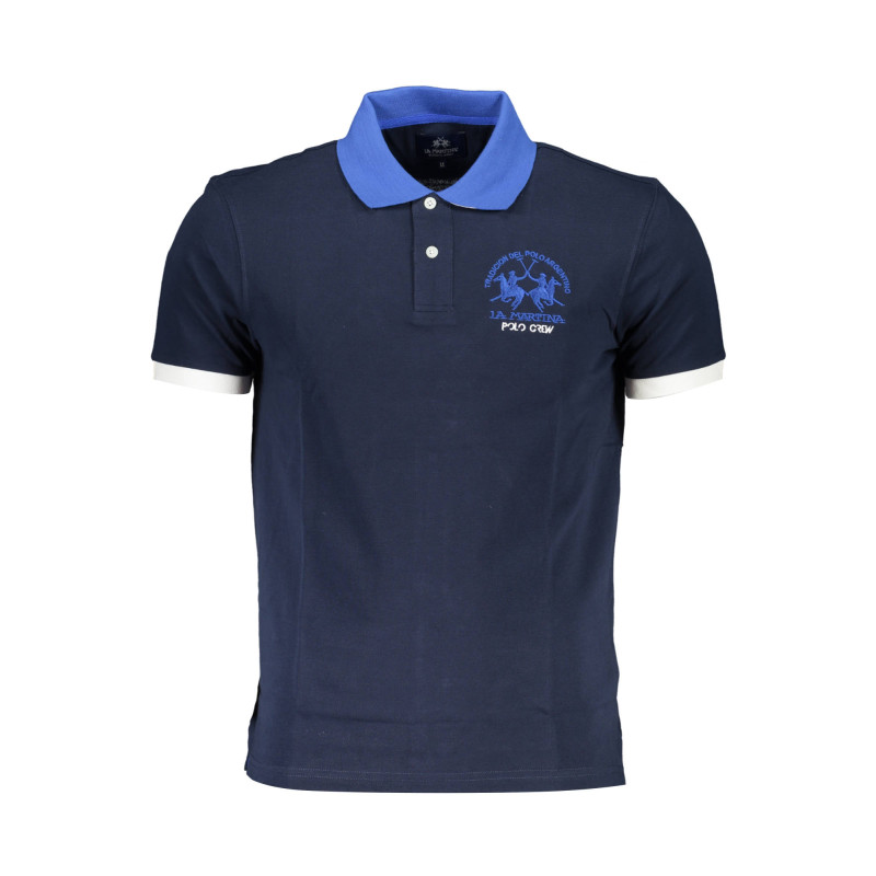 LA MARTINA POLO SHORT SLEEVE MAN BLUE