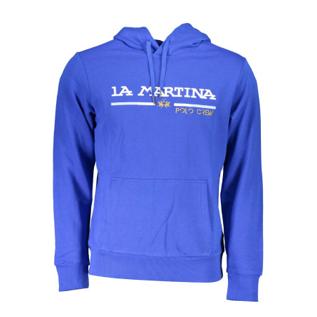 LA MARTINA BLUE MEN&39S SWEATSHIRT WITHOUT ZIP