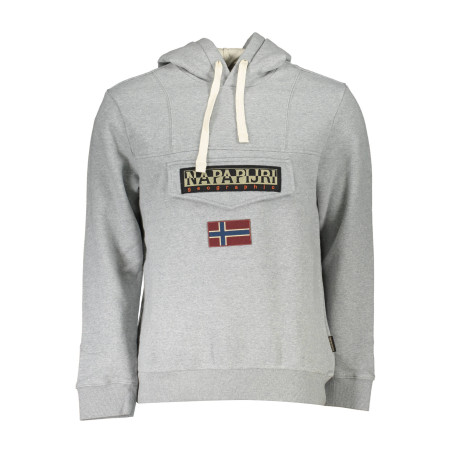 NAPAPIJRI SWEATSHIRT WITHOUT ZIP GRAY MAN