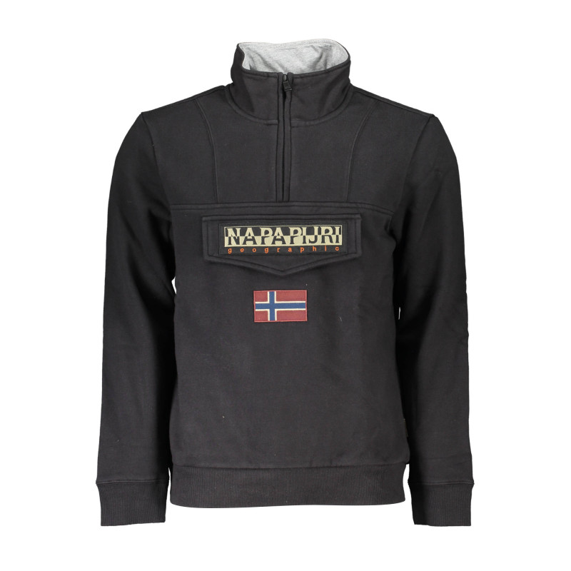 NAPAPIJRI SWEATSHIRT WITHOUT ZIP BLACK MAN