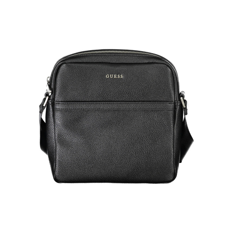 GUESS JEANS BLACK MAN SHOULDER BAG