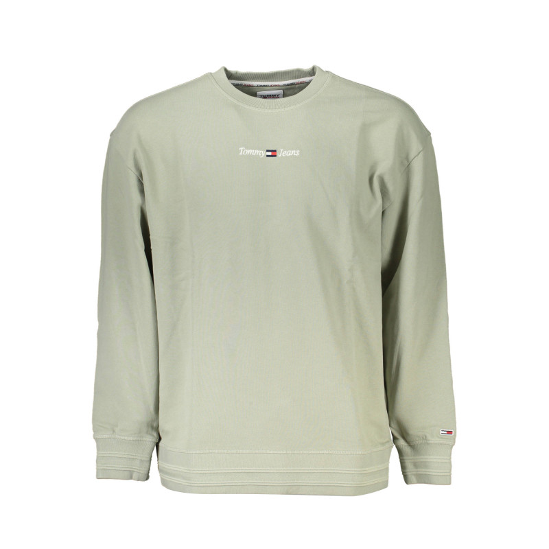 TOMMY HILFIGER MAN GREEN SWEATSHIRT WITHOUT ZIP