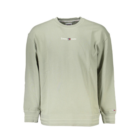 TOMMY HILFIGER MAN GREEN SWEATSHIRT WITHOUT ZIP