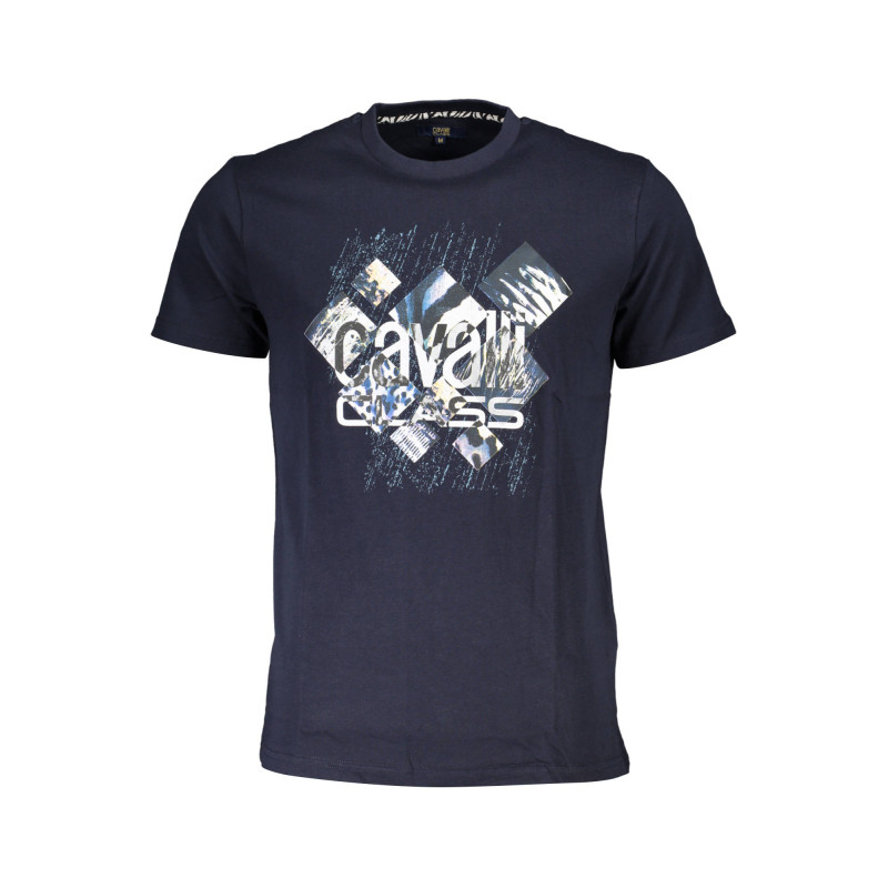 CAVALLI CLASS T-SHIRT SHORT SLEEVE MAN BLUE