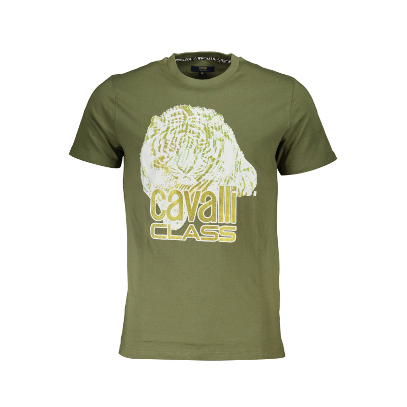 CAVALLI CLASS T-SHIRT MANICHE CORTE UOMO VERDE