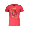 CAVALLI CLASS T-SHIRT MANICHE CORTE UOMO ROSSO