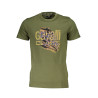 CAVALLI CLASS T-SHIRT MANICHE CORTE UOMO VERDE