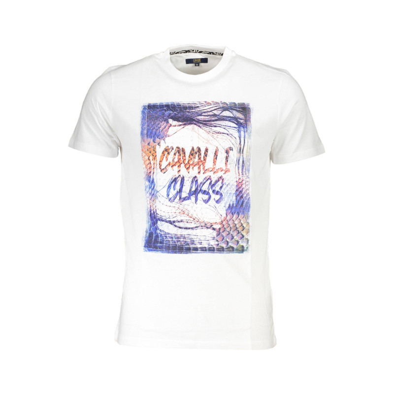 CAVALLI CLASS T-SHIRT SHORT SLEEVE MAN WHITE