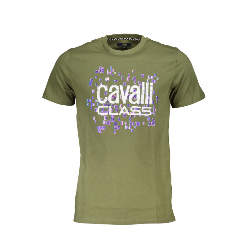 CAVALLI CLASS T-SHIRT MANICHE CORTE UOMO VERDE