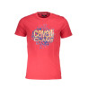 CAVALLI CLASS T-SHIRT MANICHE CORTE UOMO ROSSO