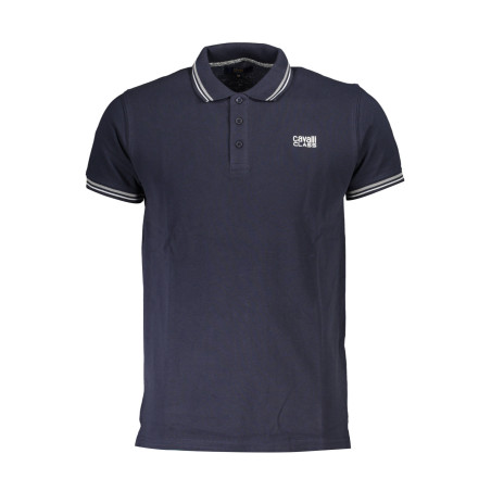 CAVALLI CLASS POLO SHORT SLEEVE MAN BLUE