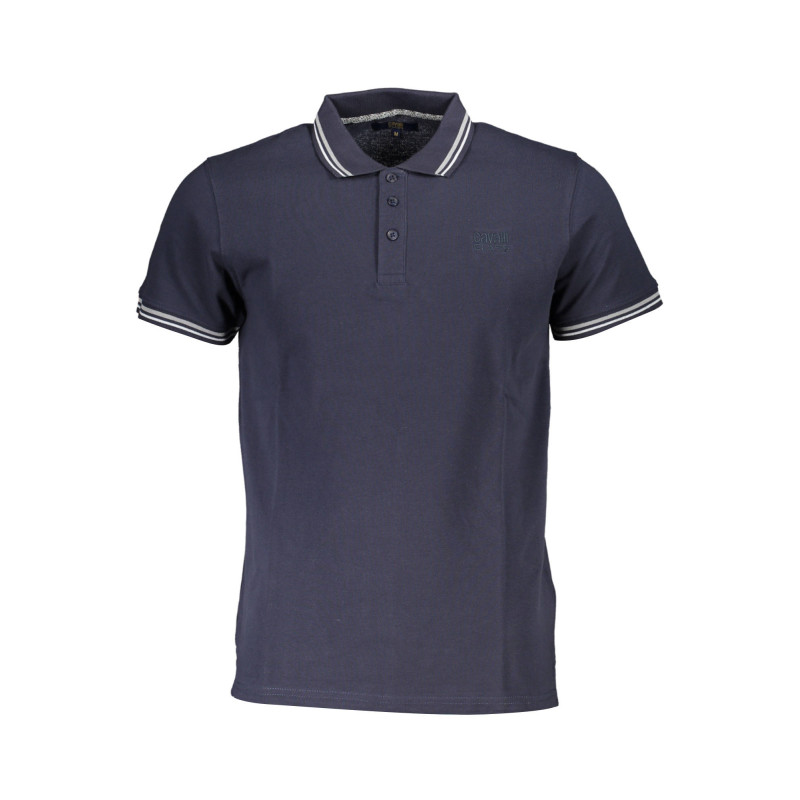 CAVALLI CLASS POLO SHORT SLEEVE MAN BLUE