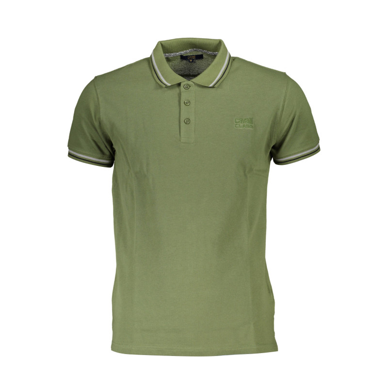 CAVALLI CLASS POLO SHORT SLEEVE MAN GREEN