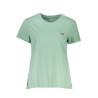 LEVI'S T-SHIRT MANICHE CORTE DONNA VERDE