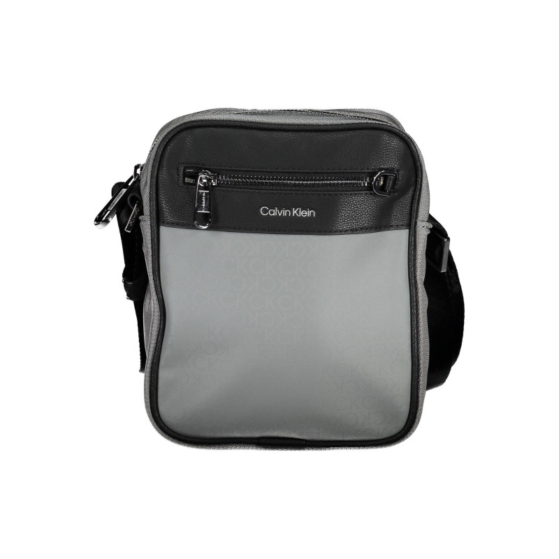 CALVIN KLEIN GRAY MAN SHOULDER BAG