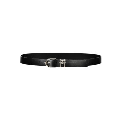 TOMMY HILFIGER LEATHER BELT WOMEN BLACK