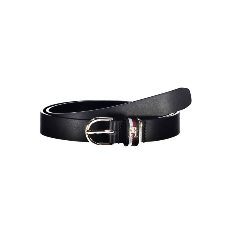 TOMMY HILFIGER LEATHER BELT WOMAN BLUE