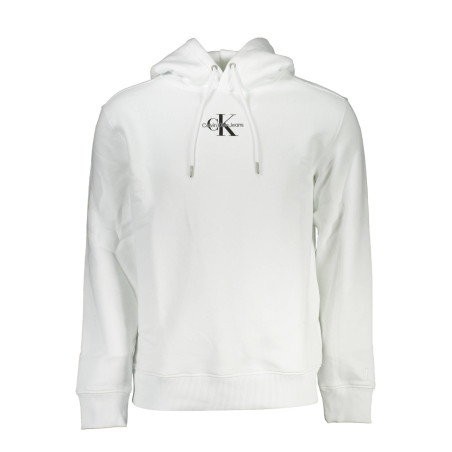 CALVIN KLEIN WHITE MEN&39S SWEATSHIRT WITHOUT ZIP