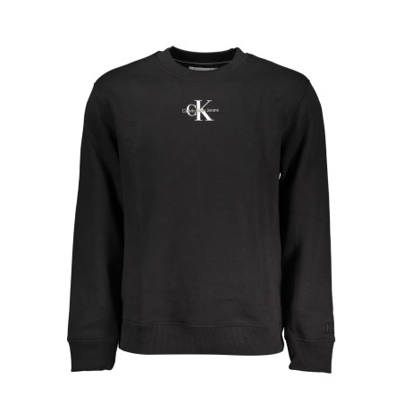 CALVIN KLEIN SWEATSHIRT WITHOUT ZIP BLACK MAN