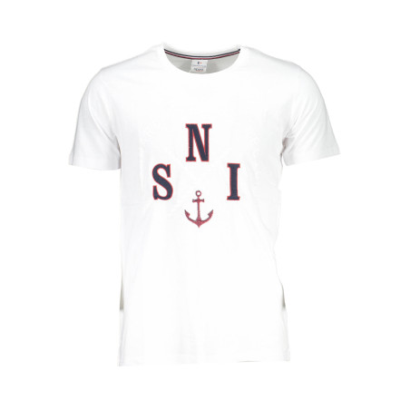 SCUOLA NAUTICA T-SHIRT MANICHE CORTE UOMO BIANCO