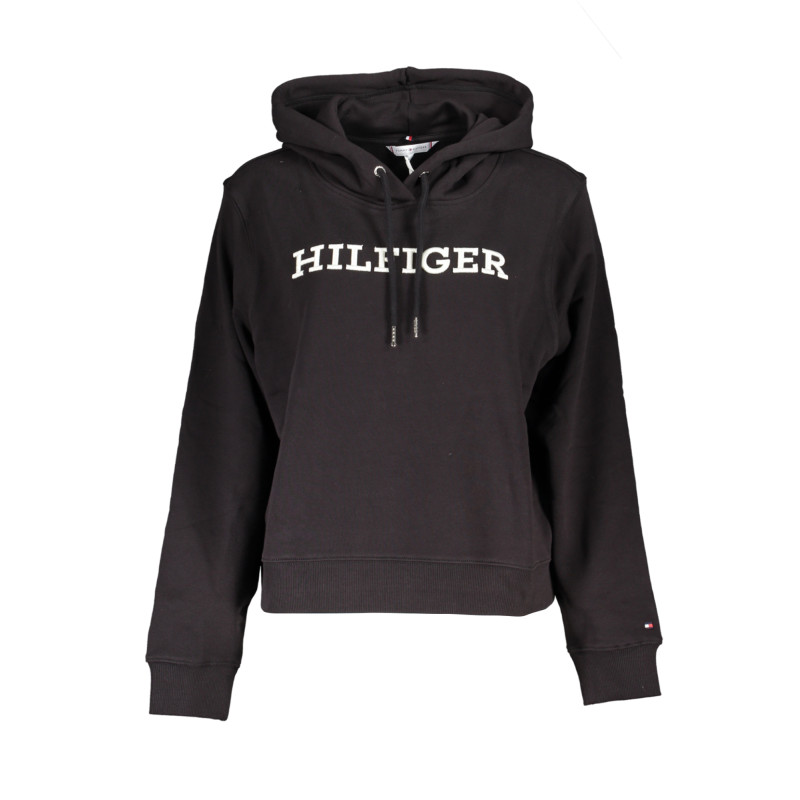 TOMMY HILFIGER FELPA SENZA ZIP DONNA NERO