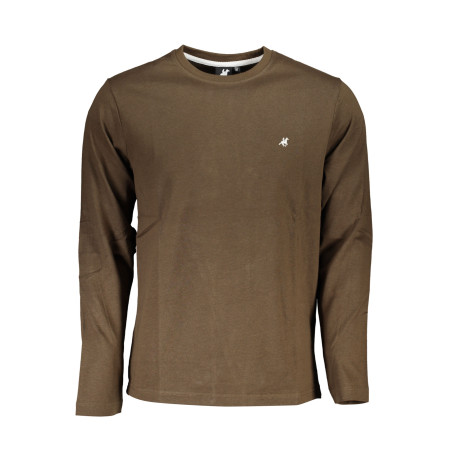 US GRAND POLO MEN&39S LONG SLEEVE T-SHIRT BROWN