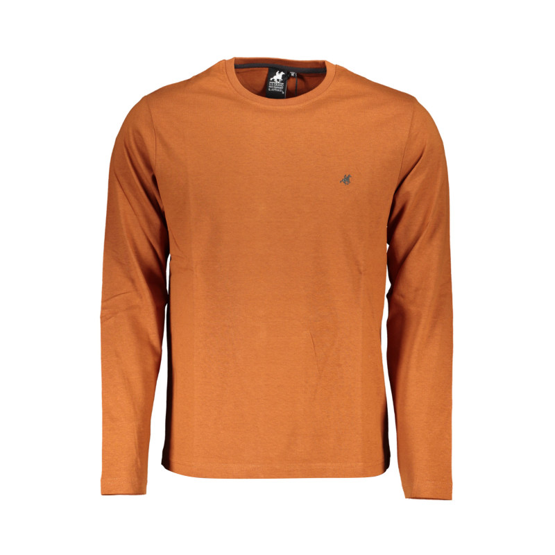 US GRAND POLO MEN&39S LONG SLEEVE T-SHIRT BROWN