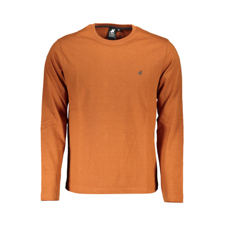 US GRAND POLO MEN&39S LONG SLEEVE T-SHIRT BROWN