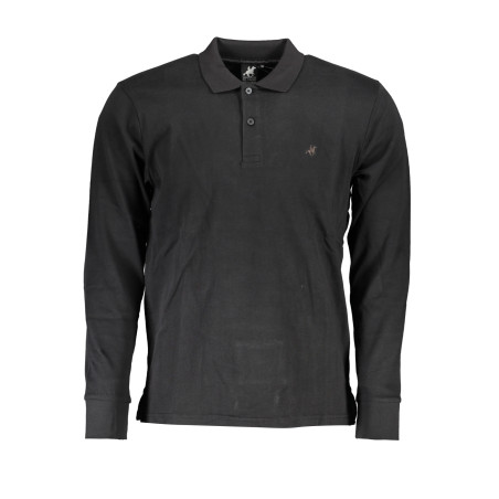 US GRAND POLO MEN&39S LONG SLEEVED POLO SHIRT BLACK