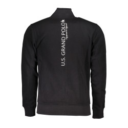 US GRAND POLO MEN&39S BLACK ZIP SWEATSHIRT