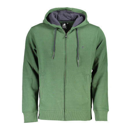 US GRAND POLO MEN&39S GREEN ZIP SWEATSHIRT