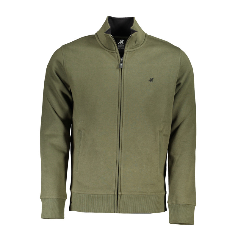 US GRAND POLO MEN&39S GREEN ZIP SWEATSHIRT