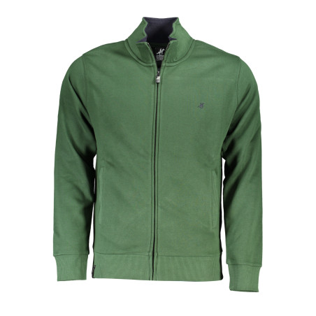 U.S. GRAND POLO FELPA CON ZIP UOMO VERDE