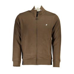 US GRAND POLO MEN&39S BROWN ZIP SWEATSHIRT