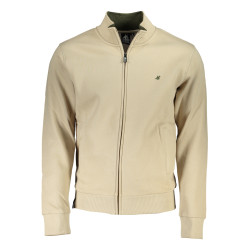 US GRAND POLO MEN&39S BEIGE ZIP SWEATSHIRT