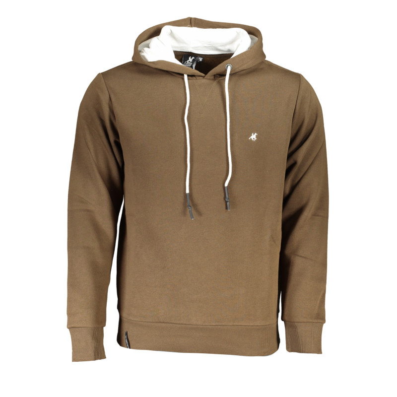 US GRAND POLO MEN&39S BROWN ZIPLESS SWEATSHIRT