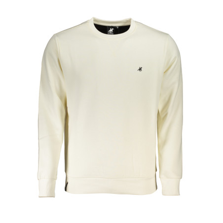 US GRAND POLO MEN&39S WHITE ZIPLESS SWEATSHIRT