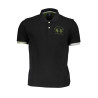 LA MARTINA MEN&39S BLACK SHORT SLEEVED POLO SHIRT