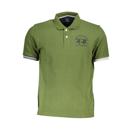 LA MARTINA MEN&39S GREEN SHORT SLEEVED POLO SHIRT