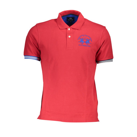 LA MARTINA MEN&39S RED SHORT SLEEVED POLO SHIRT