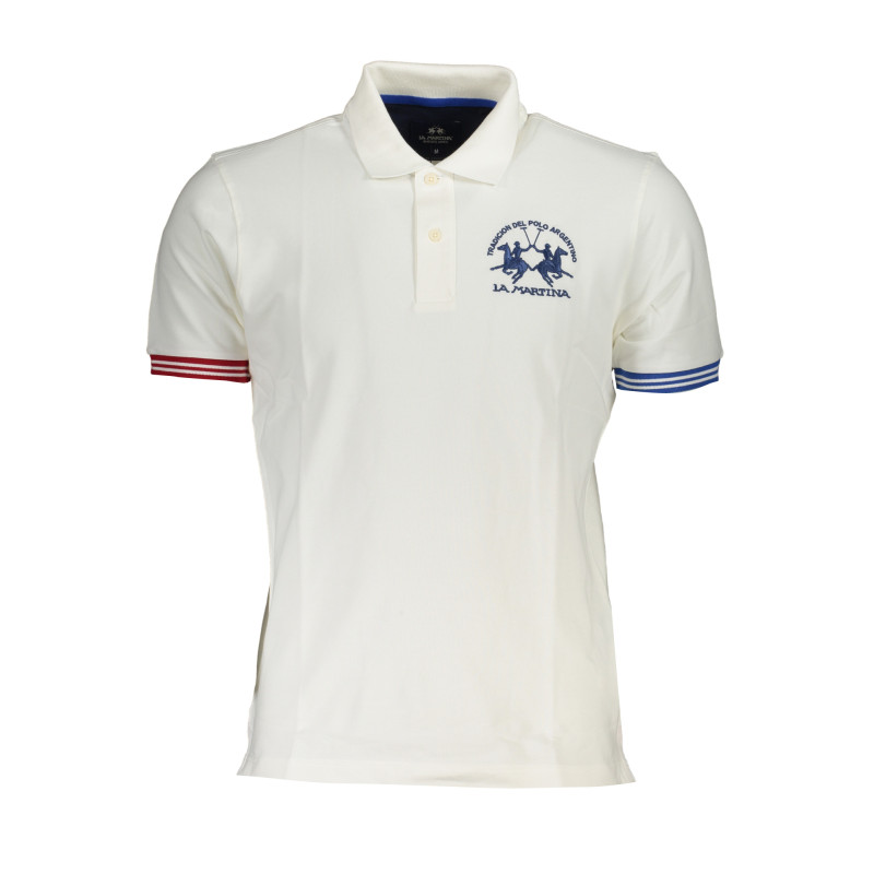 LA MARTINA MEN&39S WHITE SHORT SLEEVE POLO SHIRT