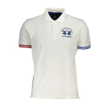 LA MARTINA MEN&39S WHITE SHORT SLEEVE POLO SHIRT