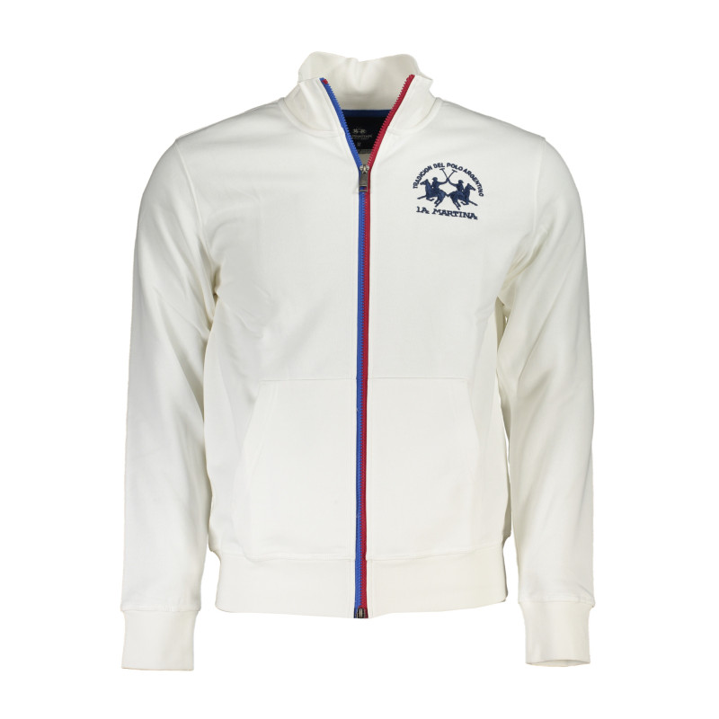 LA MARTINA MEN&39S WHITE ZIP SWEATSHIRT