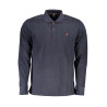 US GRAND POLO MEN&39S LONG SLEEVED POLO SHIRT BLUE