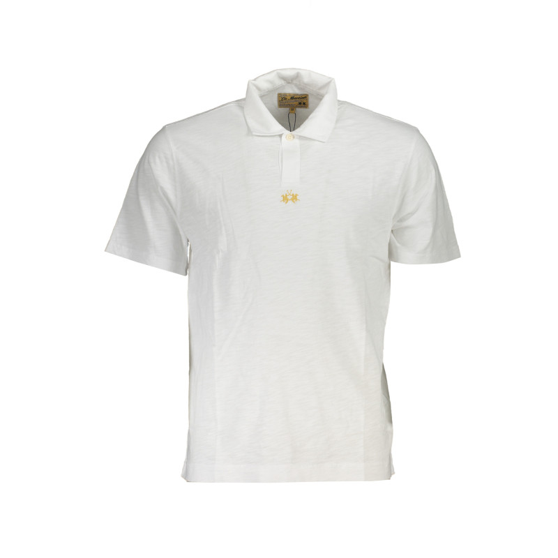 LA MARTINA MEN&39S WHITE SHORT SLEEVED POLO SHIRT