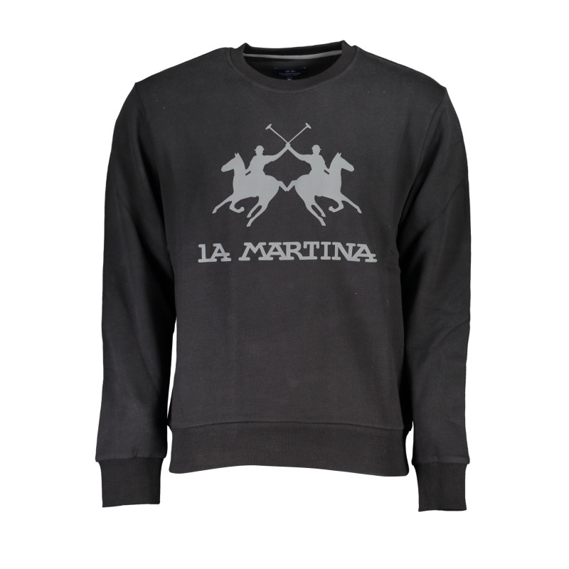 LA MARTINA BLACK MEN&39S ZIPLESS SWEATSHIRT