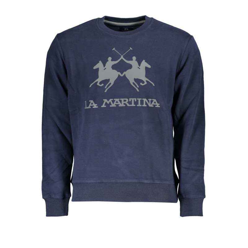 LA MARTINA MEN&39S BLUE ZIPLESS SWEATSHIRT