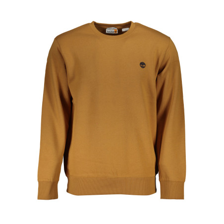 TIMBERLAND MEN&39S BROWN ZIPLESS SWEATSHIRT